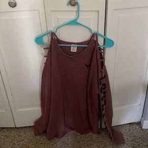 Womens PINK crew neck